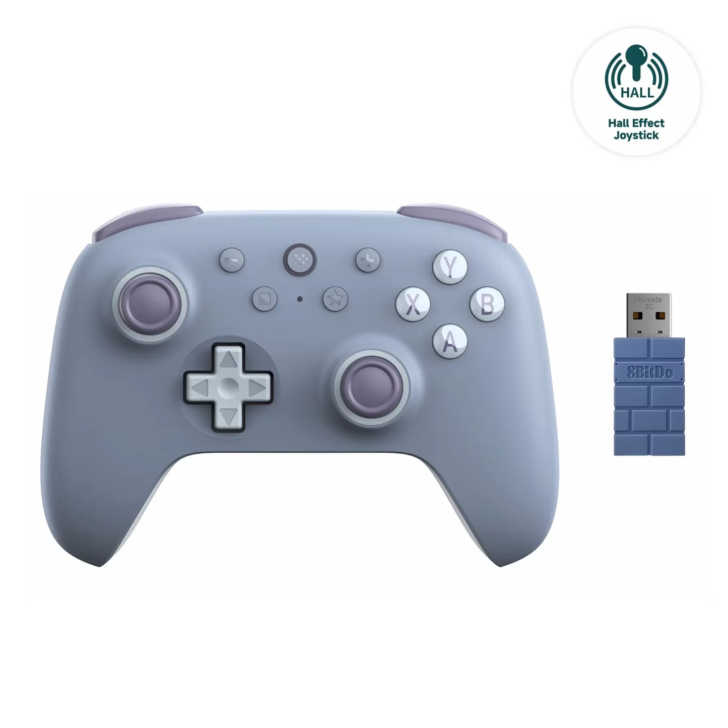 8BitDo Ultimate 2C Wireless Gaming Controller,Gamepad with Hall Effect for PC, Windows 10, 11, Steam Deck, Raspberry Pi, Android