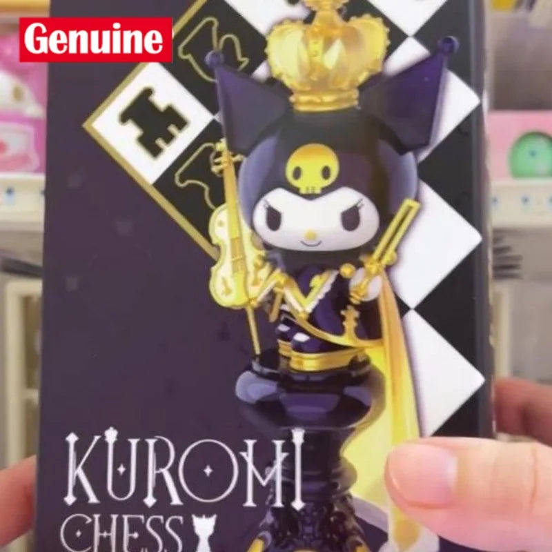 Sanrio Kuromi Chess Series Blind Box Kuromi Guess Bag Action Figure Mystery Surprise Box Anime Figure Decor Children Gift Toys