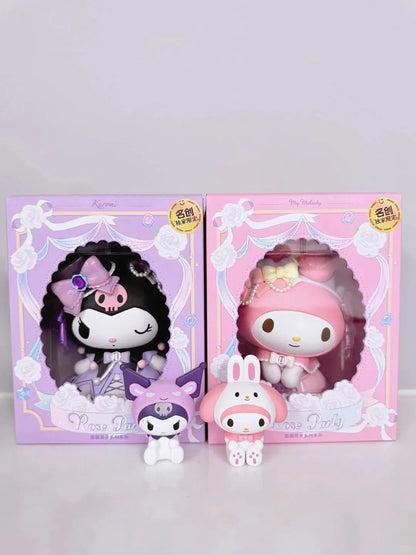 Kuromi My Melody Sanrio Blind Box Mystery Figure - Miniso Collaboration Cute Anime Collectible Toy, Surprise Gift for Birthday