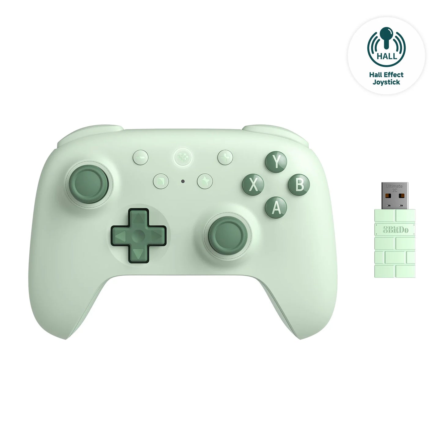 8BitDo Ultimate 2C Wireless Gaming Controller，Gamepad with Hall Effect for PC, Windows 10, 11, Steam Deck, Raspberry Pi, Android
