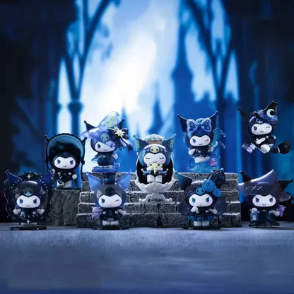 The New Sanrio Kuromi Witch Festival Serie Blind Box Set Of Fashion Play Hand Action Doll Girl Tabletop Decoration Children Gift