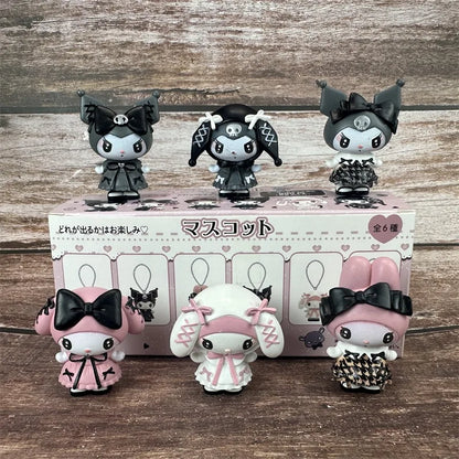 MINISO 4cm Mini Kuromi My Melody Blind Box Cartoon Character Figures Dolls Surprise Bag Cute Model Collection Toy Christmas Gift