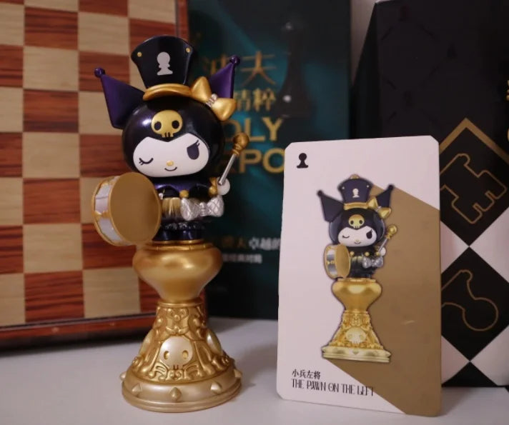 Sanrio Kuromi Chess Series Blind Box Kuromi Guess Bag Action Figure Mystery Surprise Box Anime Figure Decor Children Gift Toys