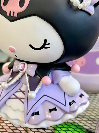 Kuromi My Melody Sanrio Blind Box Mystery Figure - Miniso Collaboration Cute Anime Collectible Toy, Surprise Gift for Birthday