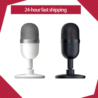 100% Original Razer-Seiren Mini USB Condenser Microphone Ultra-Compact Streaming Supercardioid Pickup Pattern