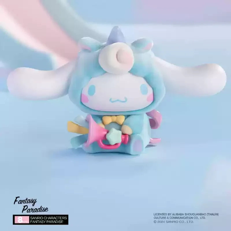 MINISO Sanrio Characters Fantasy Paradise Blind Box My Melody Kuromi Tabletop Decoration Children's Toy Birthday Gift Trendy