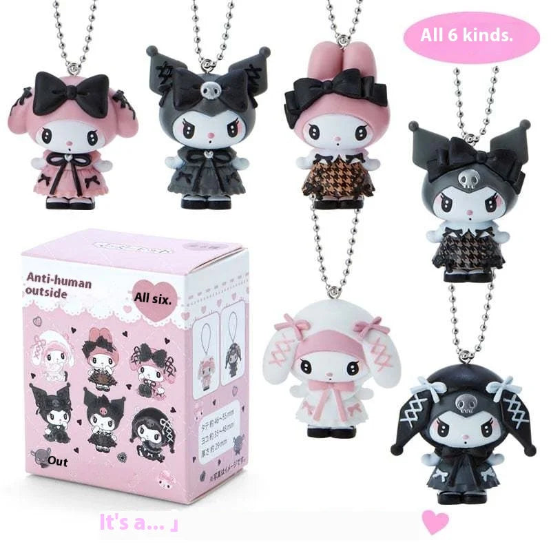 MINISO 4cm Mini Kuromi My Melody Blind Box Cartoon Character Figures Dolls Surprise Bag Cute Model Collection Toy Christmas Gift