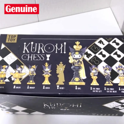 Sanrio Kuromi Chess Series Blind Box Kuromi Guess Bag Action Figure Mystery Surprise Box Anime Figure Decor Children Gift Toys