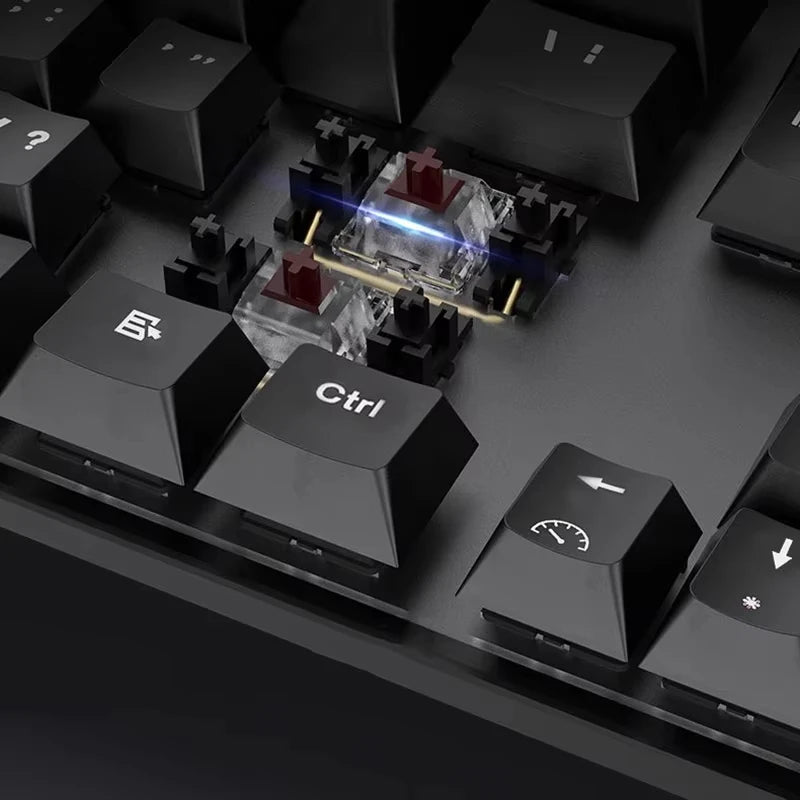 Kuromi Sanrio Mechanical Keyboard Black Pink 2.4G Wireless Bluetooth Keyboard Cute Design for Gamer Computer Laptop Girls Gift