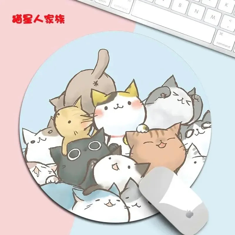 20x20cm Mouse pad small girl cartoon cute cartoon creative wristband thickened computer desk mat gaming desk kawaii mouse pad
