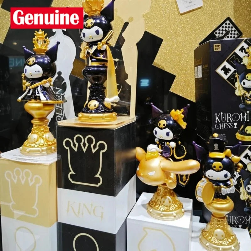 Sanrio Kuromi Chess Series Blind Box Kuromi Guess Bag Action Figure Mystery Surprise Box Anime Figure Decor Children Gift Toys