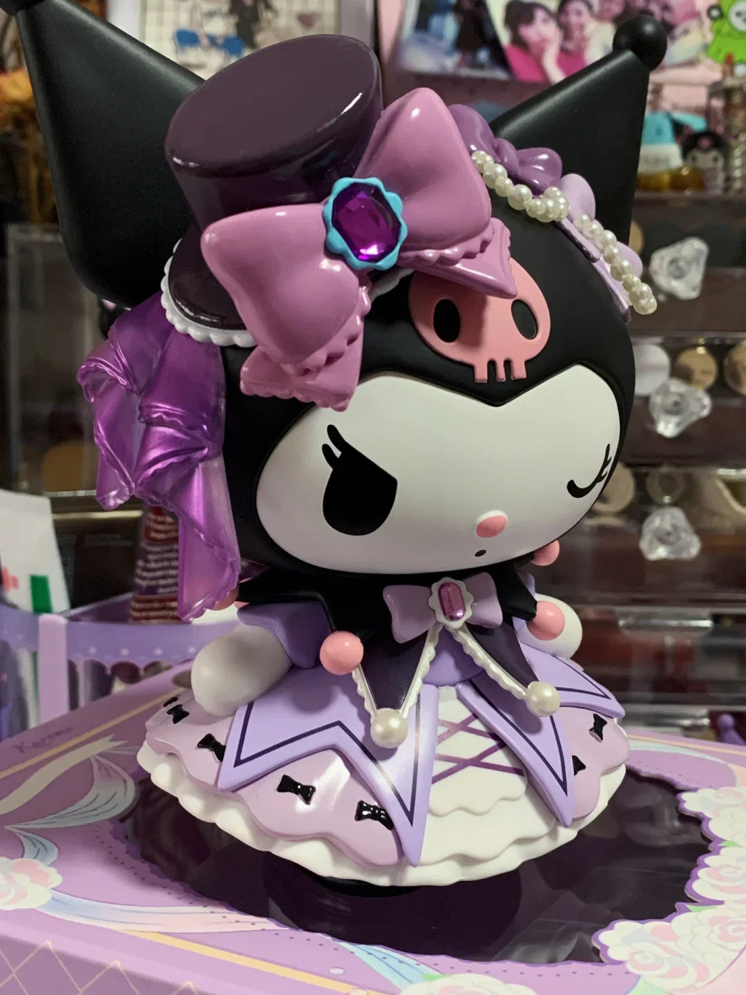 Kuromi My Melody Sanrio Blind Box Mystery Figure - Miniso Collaboration Cute Anime Collectible Toy, Surprise Gift for Birthday