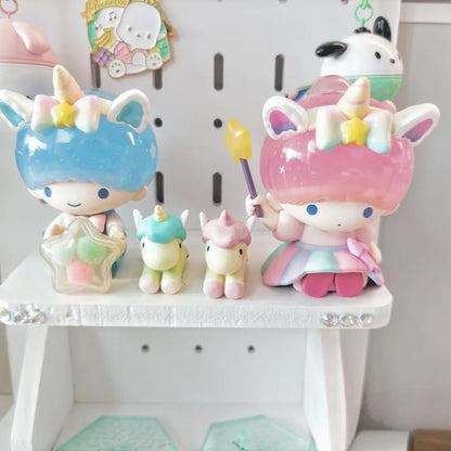 MINISO Sanrio Characters Fantasy Paradise Blind Box My Melody Kuromi Tabletop Decoration Children's Toy Birthday Gift Trendy