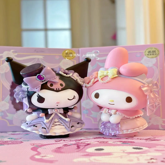 Kuromi My Melody Sanrio Blind Box Mystery Figure - Miniso Collaboration Cute Anime Collectible Toy, Surprise Gift for Birthday