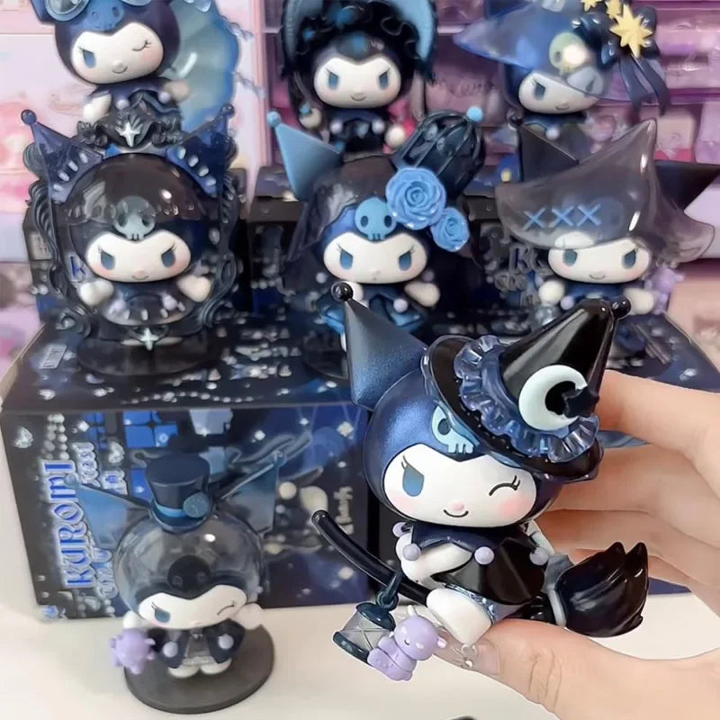 The New Sanrio Kuromi Witch Festival Serie Blind Box Set Of Fashion Play Hand Action Doll Girl Tabletop Decoration Children Gift
