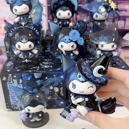 The New Sanrio Kuromi Witch Festival Serie Blind Box Set Of Fashion Play Hand Action Doll Girl Tabletop Decoration Children Gift