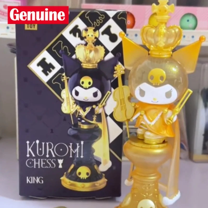 Sanrio Kuromi Chess Series Blind Box Kuromi Guess Bag Action Figure Mystery Surprise Box Anime Figure Decor Children Gift Toys