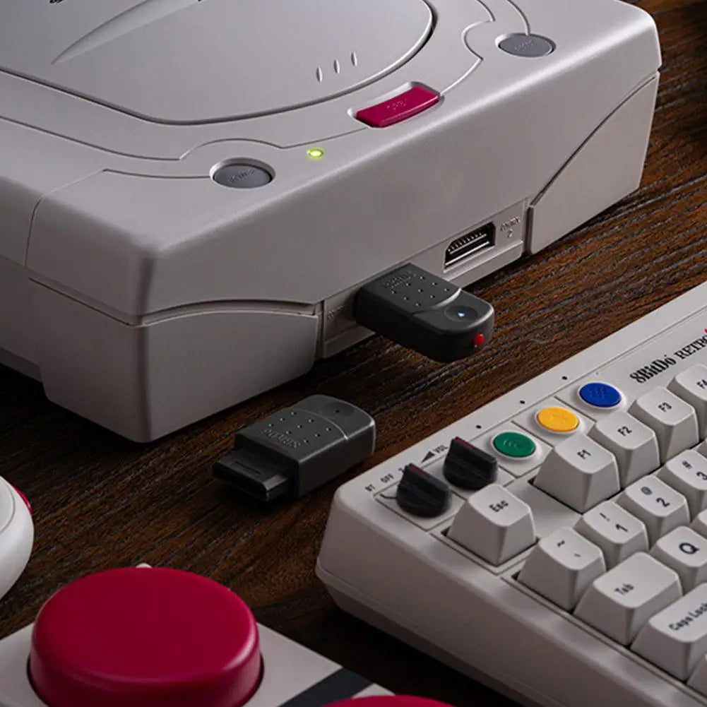 8BitDo Bluetooth Retro Receiver For Saturn (Saturn Game Console) Windows 10/11 Bluetooth /USB Connection Wireless Adapter