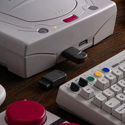 8BitDo Bluetooth Retro Receiver For Saturn (Saturn Game Console) Windows 10/11 Bluetooth /USB Connection Wireless Adapter