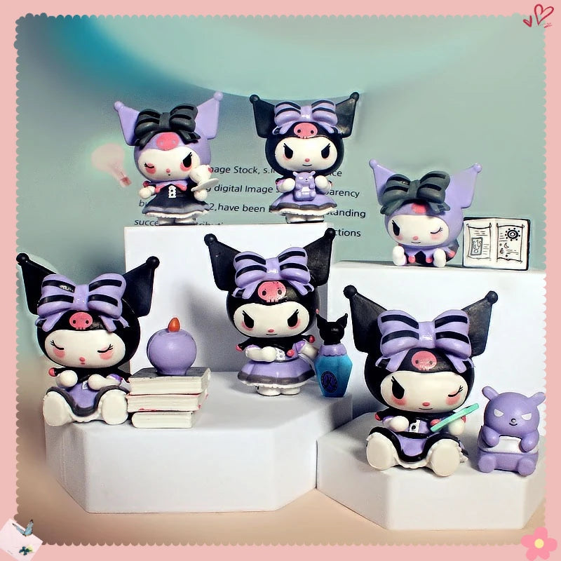 Hot selling Kuromi Lucky Occupy Series Blind Box Handmade Trendy Doll Desktop Car Cake Decoration Festival Ornament 2025