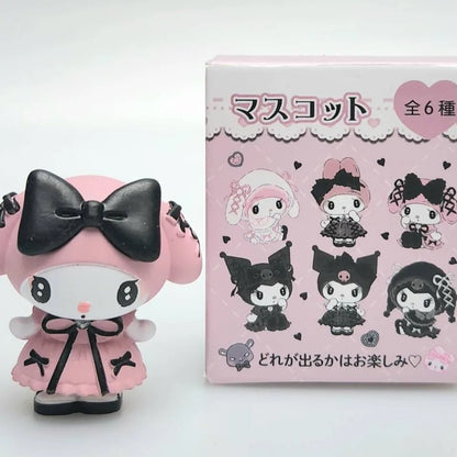 MINISO 4cm Mini Kuromi My Melody Blind Box Cartoon Character Figures Dolls Surprise Bag Cute Model Collection Toy Christmas Gift